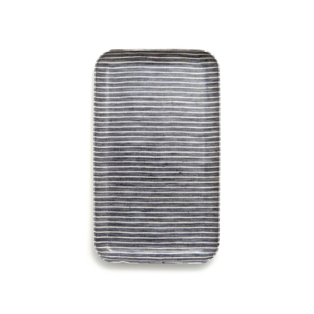 Coated linen serving tray Japanese by design. Innovative teaware