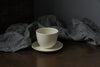 Pebble Cup + Saucer - Winter White