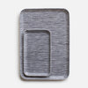 Grey striped coated linen tray by innovators Fog Linen. Perfect for serving your favourite Tiosk tea....and relax